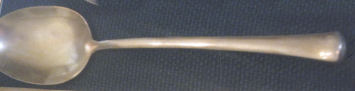 UNF1403 (Bronzeware) Place/Oval Soup Spoon by Unknown Mfg Silver-1