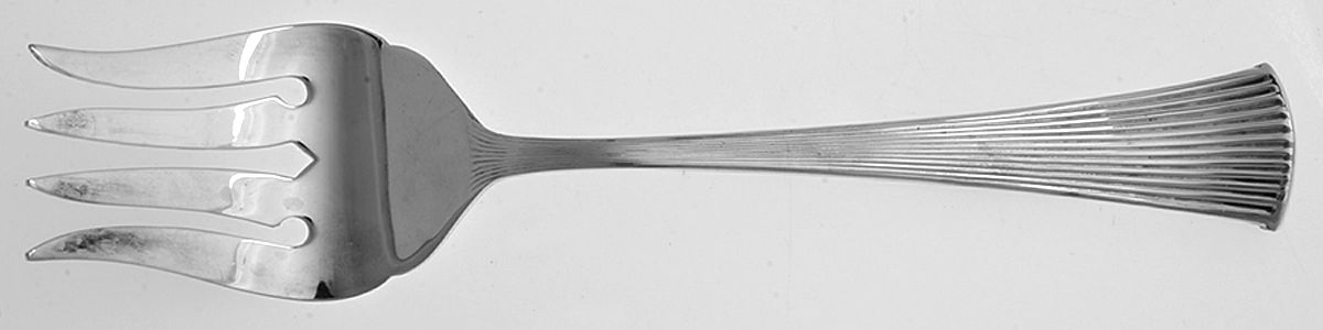 UNF2031 (Silverplate) Medium Solid Cold Meat Serving Fork by Unknown Mfg Silver-1