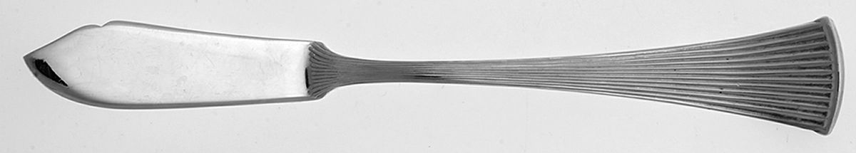 UNF2031 (Silverplate) Flat Handle Master Butter Knife by Unknown Mfg Silver-1