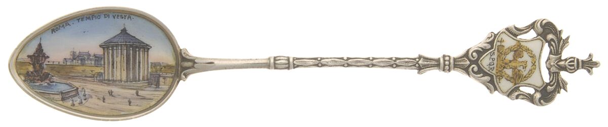Italy Souvenir Spoons (Sterling) Italy Five O'Clock Spoon by Unknown Mfg Silver-1