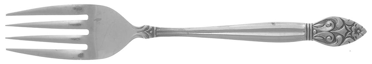 UNF2038 (Stainless) Individual Salad Fork by Unknown Mfg Silver-1