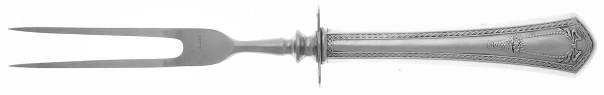 UNF1417 (Sterling) Small Steak Carving Fork with Stainless Prongs by Unknown Mfg Silver-1