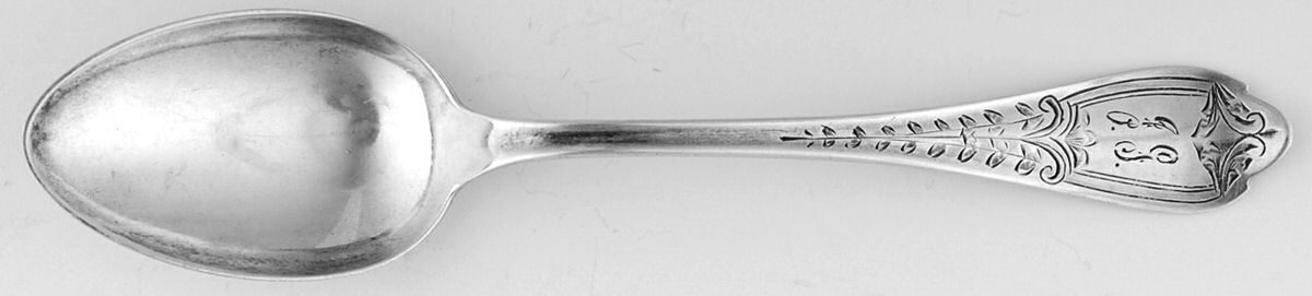 Springfield-Engraved No2 Monogram Teaspoon by Unger Brothers-1