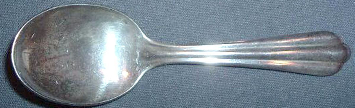 UNF2042 (Sterling) Straight Handle Baby Spoon by Unknown Mfg Silver-1