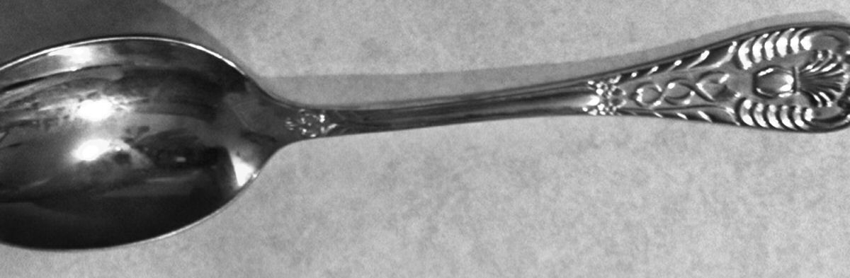 UNF1422 (Gold Electroplate) Place/Oval Soup Spoon by Unknown Mfg Silver-1