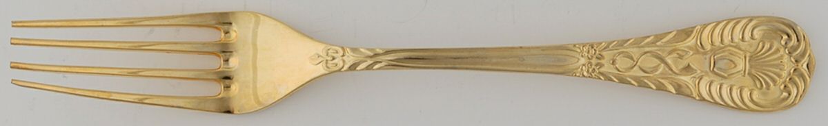 UNF1422 (Gold Electroplate) Fork by Unknown Mfg Silver-1