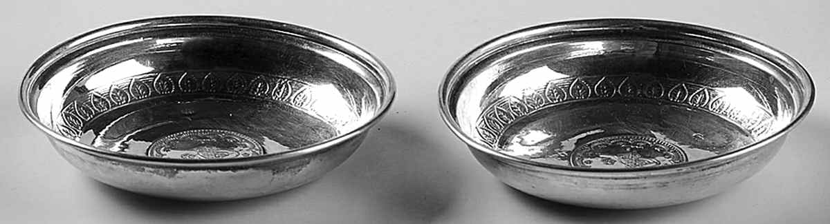 Arabic Sterling Hollowware Nut Dish - Set of 2 by Unknown Manufacturer-1