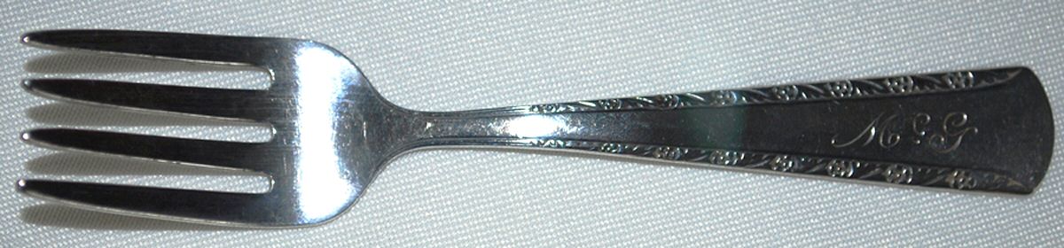 UNF2054 (Sterling) Baby Fork by Unknown Mfg Silver-1