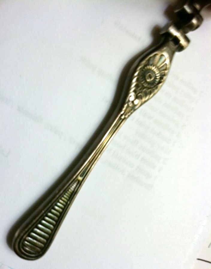 Victoria (Silverplate) Solid Nut Cracker by Unknown Mfg Silver-1
