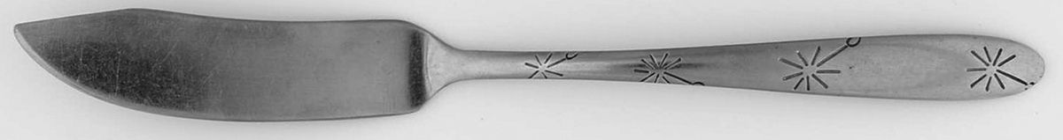 UNF1433 (Stainless) Flat Handle Master Butter Knife by Unknown Mfg Silver-1