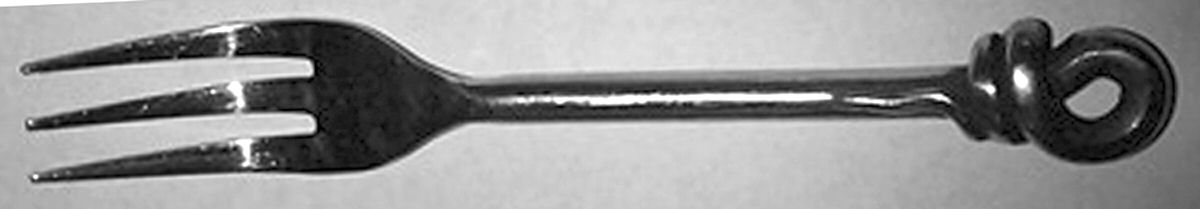 Knot (Stainless) Individual Salad Fork by Primitive Artisans-1