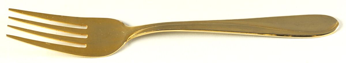 UNF1458 (Gold Electroplate) Fork by Unknown Mfg Silver-1