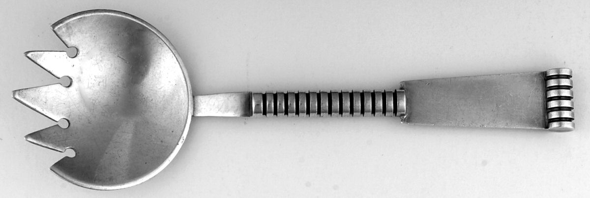 UNF2092 (Silverplate) Solid Serving Fork by Unknown Mfg Silver-1