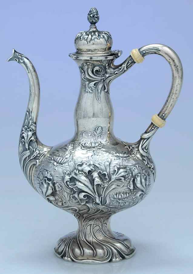 8088 (Sterling, Hollowware) Sterling Demitasse Pot by Unger Brothers-1