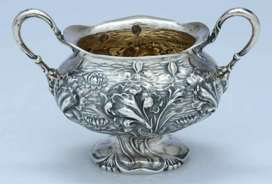 8088 (Sterling, Hollowware) Mini Open Sugar Bowl by Unger Brothers-1