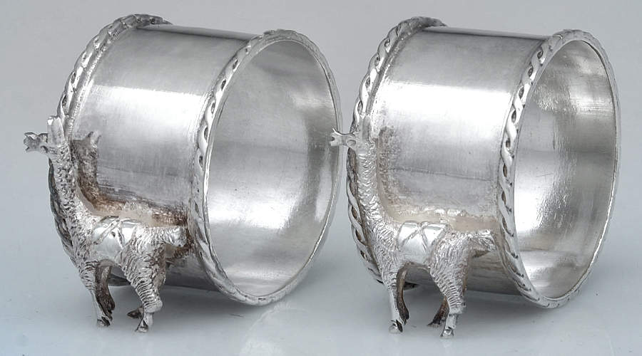 Peru Sterling Hollowware Napkin Ring - Set of 2 by Unknown Manufacturer-1