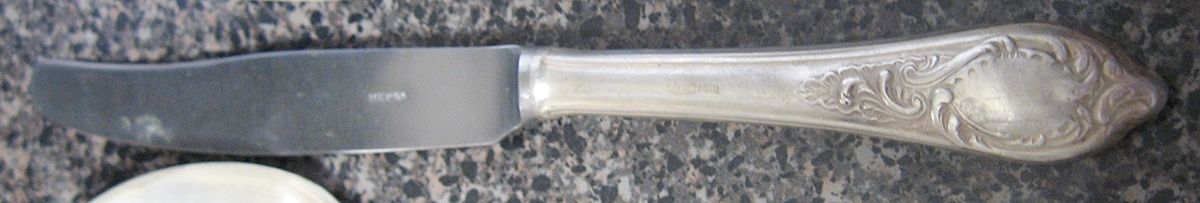 UNF1467 (Silverplate) New French Hollow Knife by Unknown Mfg Silver-1