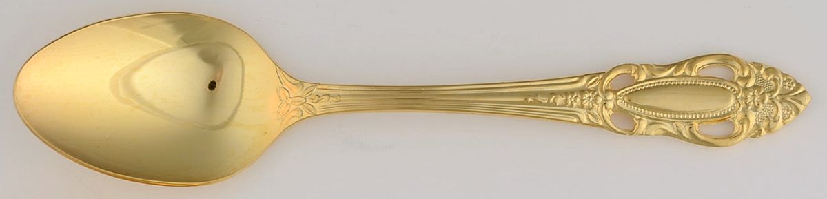 Artistic Rose-Gold (Gold Electroplate) Teaspoon by United Silver-1