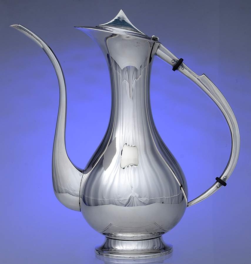 MIA5 (Sterling, Hollowware) Coffee Pot by Miyata-1
