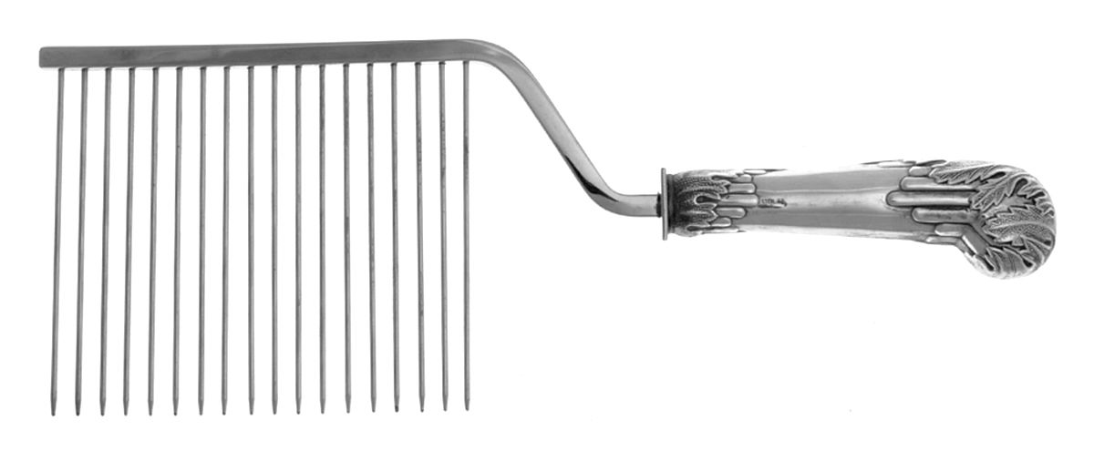 UNF2172 (Sterling) Cake Breaker with Silverplate Prongs by Unknown Mfg Silver-1