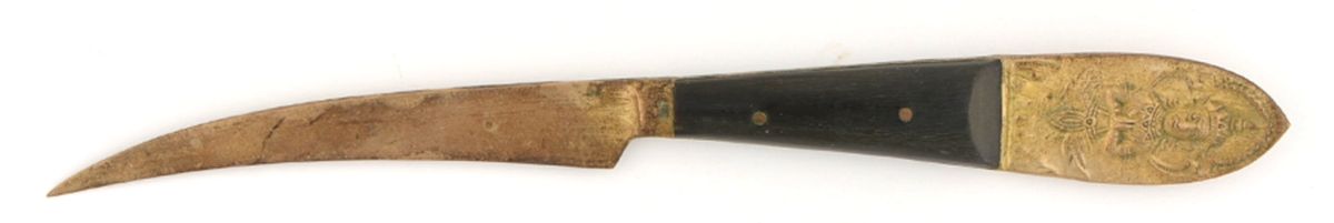 Hong Kong (Brass) Individual Steak Knife Hollow Handle by Unknown Mfg Silver-1