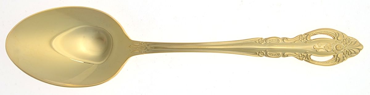 Baroque Gold (Gold Electroplate) Tablespoon (Serving Spoon) by Estia-1