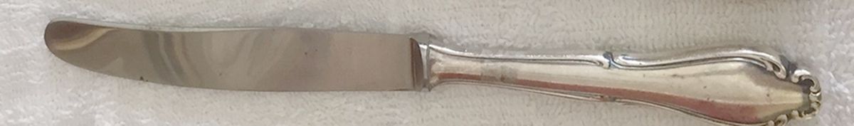 UNF1573 (Silverplate) Modern Hollow Knife by Unknown Mfg Silver-1