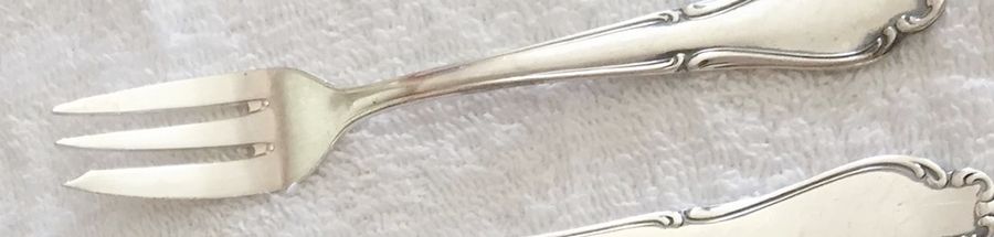 UNF1573 (Silverplate) Dessert Fork by Unknown Mfg Silver-1