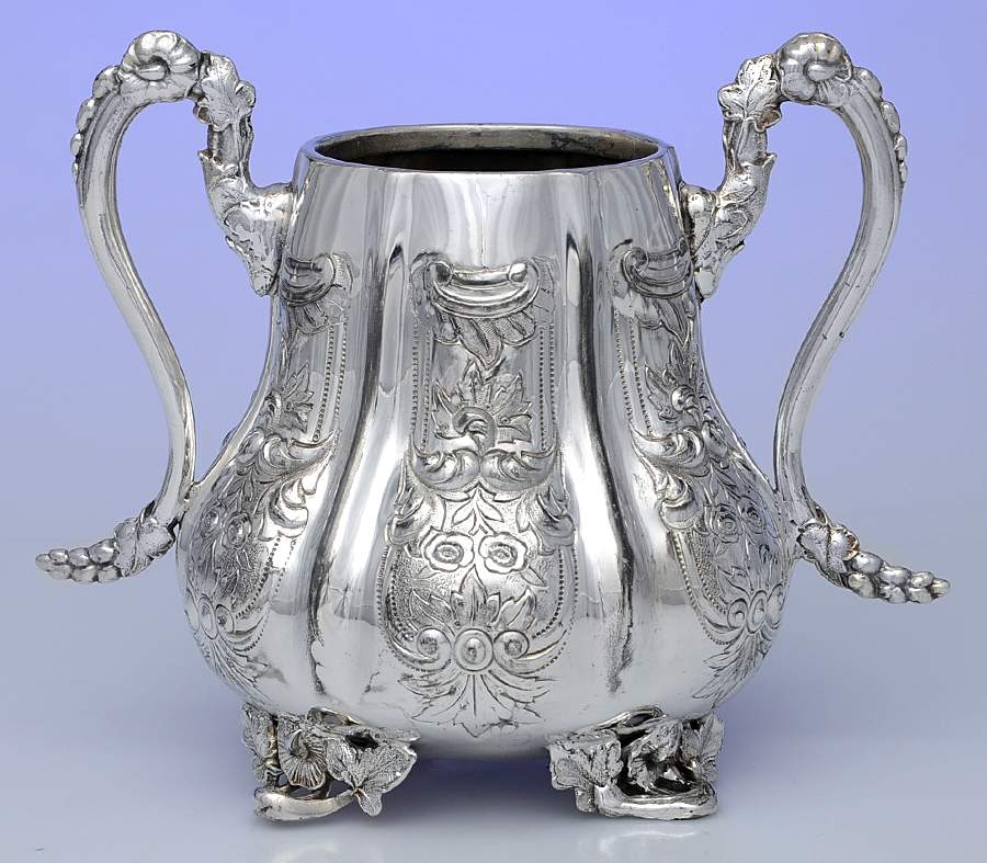 UNH22 (Silverplate, Hollowware) Open Sugar Bowl by Unknown Manufacturer-1