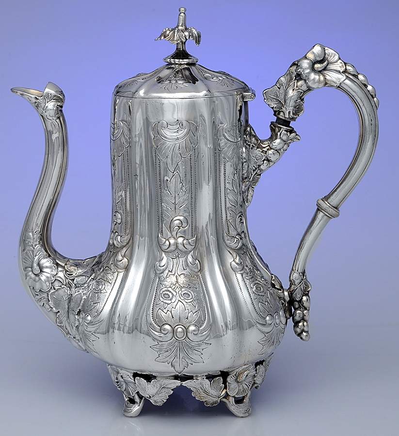 UNH22 (Silverplate, Hollowware) Coffee Pot by Unknown Manufacturer-1