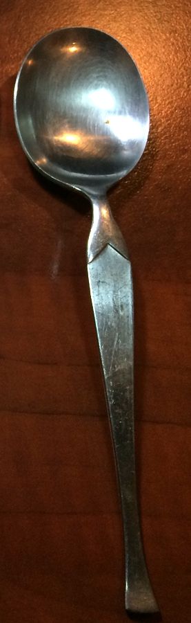UNF2224 (Stainless) Round Bowl Soup Spoon (Gumbo) by Unknown Mfg Silver-1