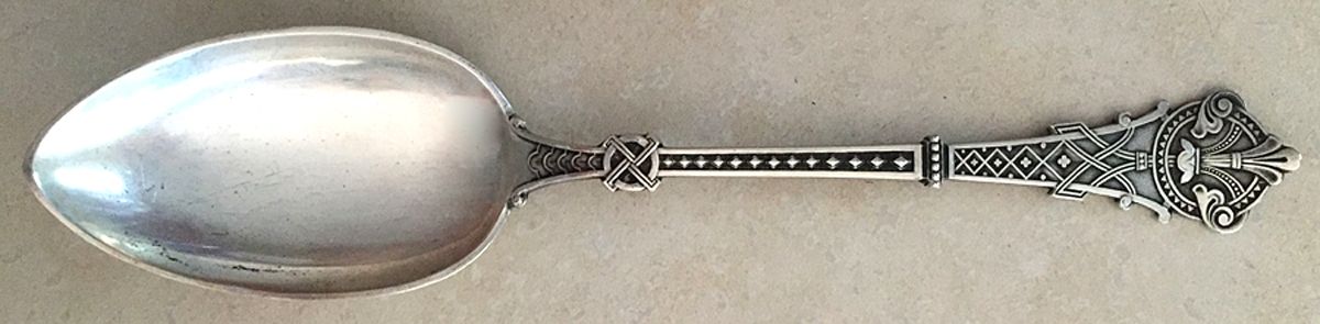 UNF1582 (Sterling) Tablespoon (Serving Spoon) by Unknown Mfg Silver-1