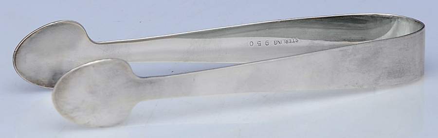 UNH25 (Sterling, Hollowware) Sugar Tongs by Unknown Manufacturer-1
