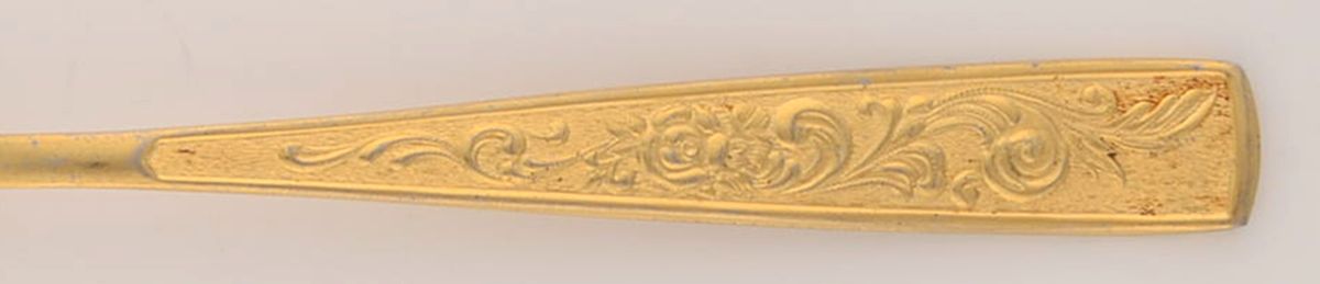 Plume (Gold Electroplate) Fork by Unknown Mfg Silver-1