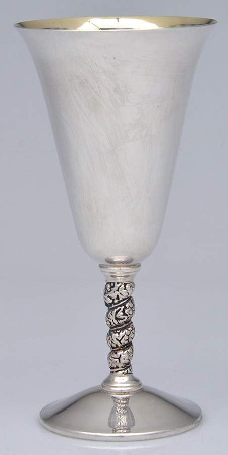 UNH26 (Silverplate, Hollowware) Tea Goblet by Unknown Manufacturer-1
