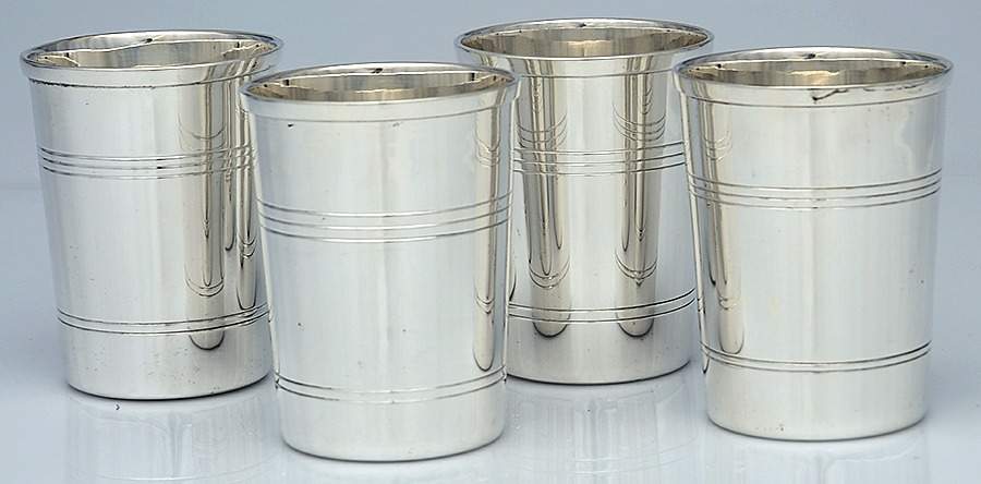 India Silverplate Hollowware-Plain Mint Julep - Set of 4 by Unknown Manufacturer-1