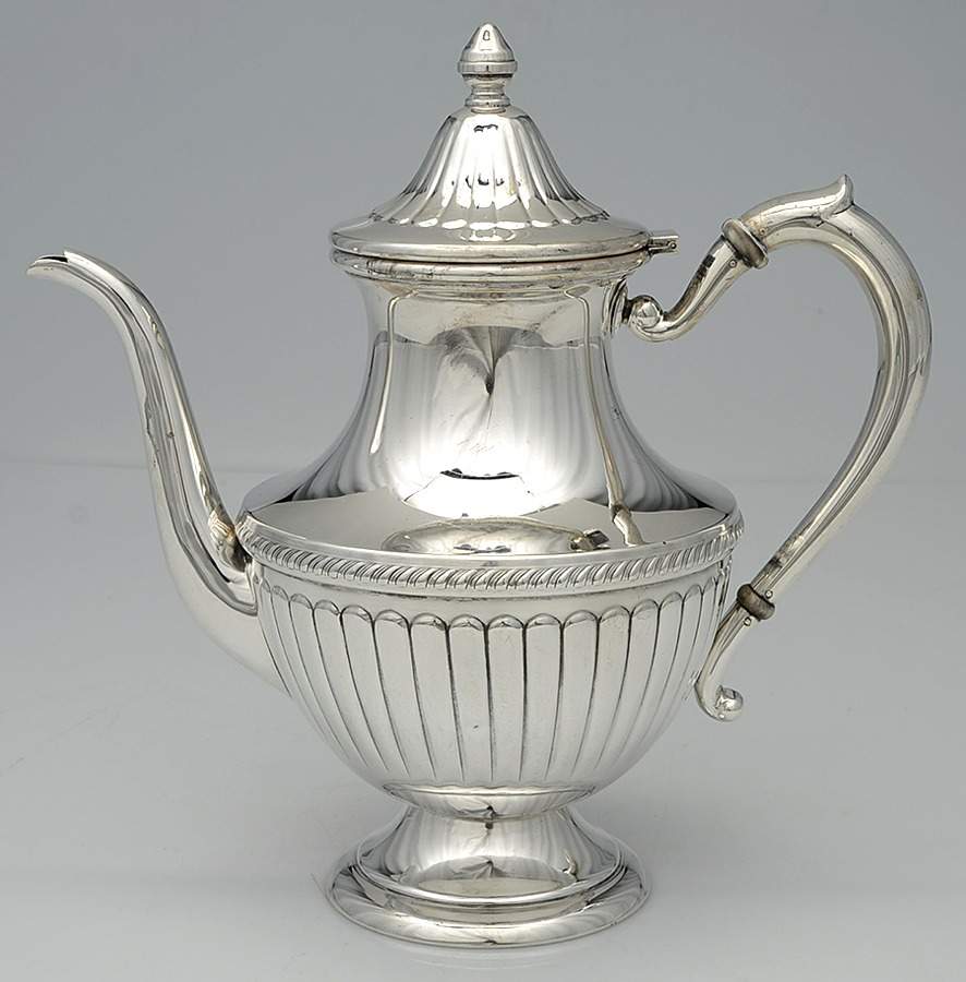 25 (Sterling, Hollowware) Coffee Pot by Unknown Manufacturer-1