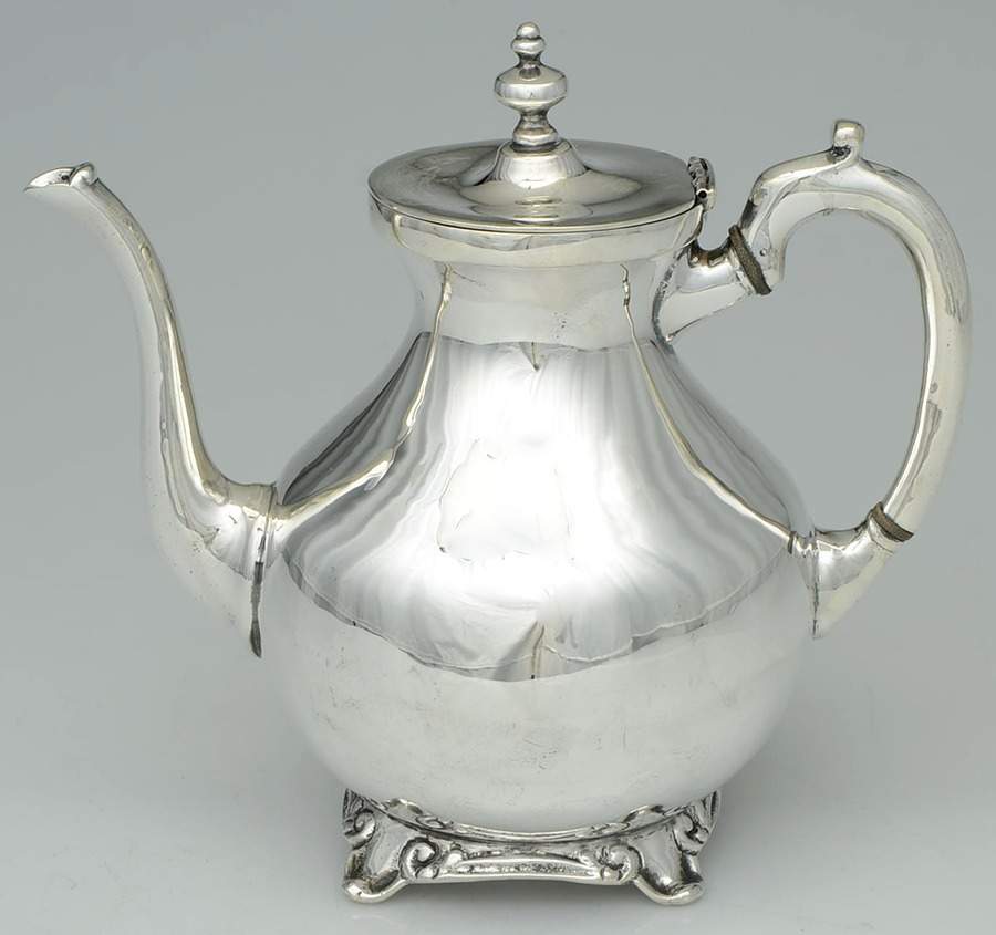 UNH13 (Sterling, Hollowware) Coffee Pot by Unknown Manufacturer-1