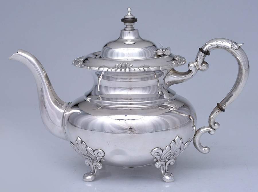 UNH27 (Sterling, Hollowware) Teapot by Unknown Manufacturer-1