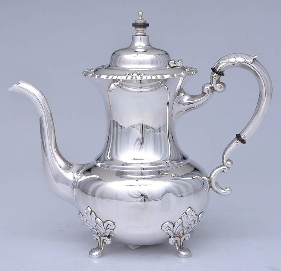 UNH27 (Sterling, Hollowware) Coffee Pot by Unknown Manufacturer-1