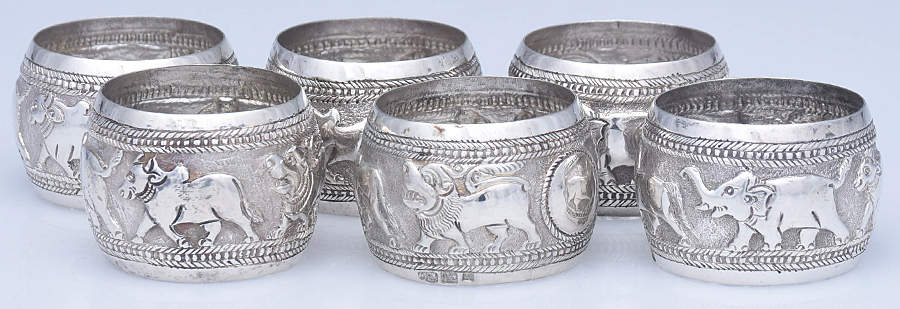 Sterling Napkin Rings Napkin Ring - Set of 6 by Unknown Manufacturer-1