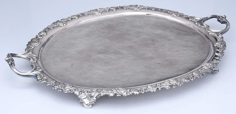 6500 (Silverplate, Hollowware) 24" Complimentary Waiter Tray by Unknown Manufacturer-1