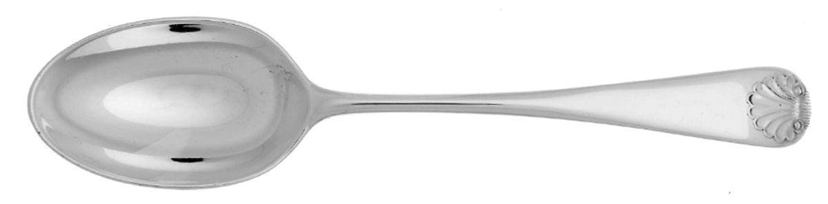 Old English Shell (Sterling) Dessert/Oval Soup Spoon by Unknown Mfg Silver-1
