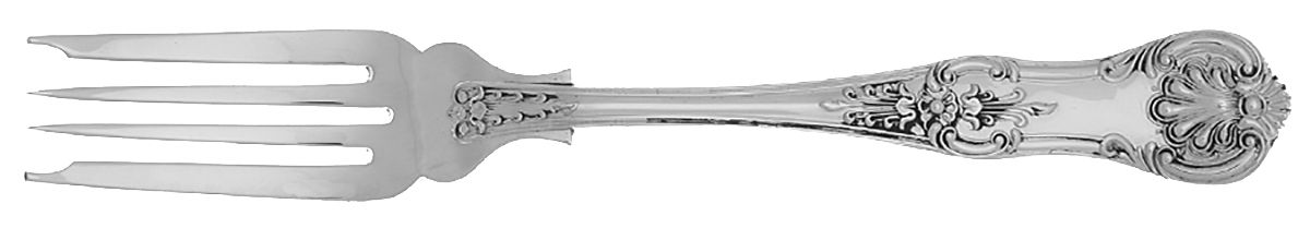 Queens-Sterling Individual Salad Fork by Unknown Mfg Silver-1