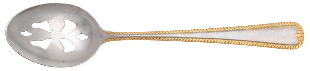 UNF2372 (Stainless) Pierced Tablespoon (Serving Spoon) by Unknown Mfg Silver-1