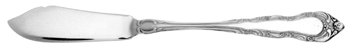 UNF2373 (Silverplate) Flat Handle Master Butter Knife by Unknown Mfg Silver-1