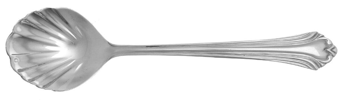 UNF2374 (Stainless) Sugar Shell Spoon by Unknown Mfg Silver-1
