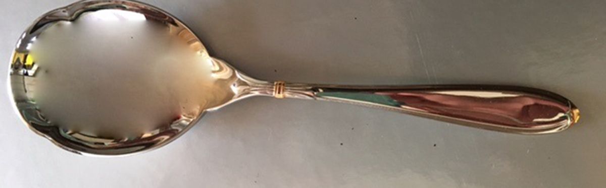 Florence Gold Solid Shell Casserole Spoon by Villeroy & Boch-1