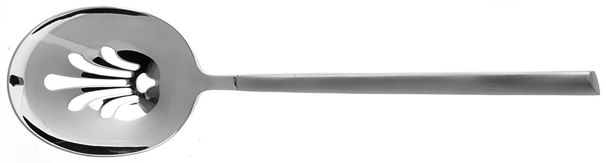 Orlando (Stainless, Frosted) Pierced Solid Serving Spoon by Villeroy & Boch-1