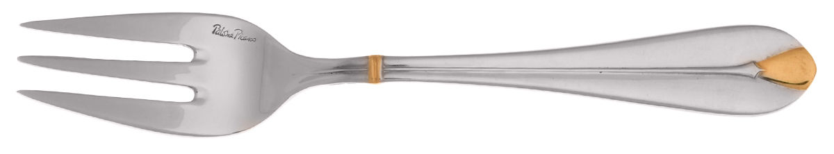 Pearl-Gold (Stainless, Gold Accent) Pastry Fork by Villeroy & Boch-1